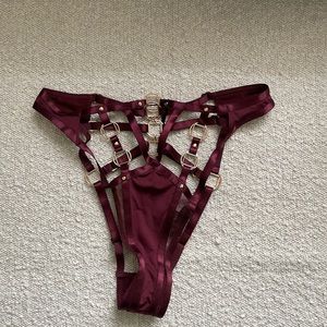 Honey Birdette Jowal panty S Port wine